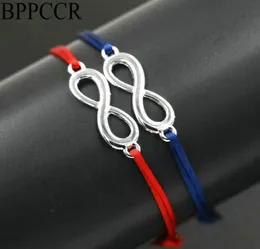 Charm Bracelets BPPCCR 2PCSSET Lucky Digital 8 Infinity Red String Seilfaden Geflecht Bunte Linien Frauen Liebhaber Pulseira Schmuck 7074841