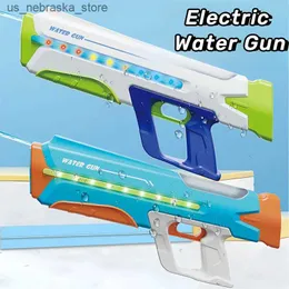 LEDライト付きSAND PLAY PLAY FUN電気水銃自動吸引と強力なスプレー大容量夏のスイミングプールビーチアウトドアパーティーギフトQ240408