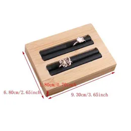 Anelli di bambù per vassoio di gioielli display mini per appuntamenti di gioielli anelli di gioielli per il display di gioielli