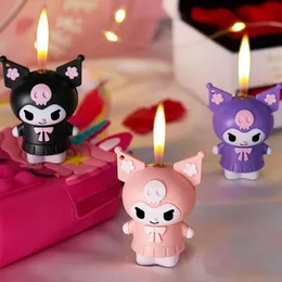 Neue süße Kuromi leichtere Fackel leichter mit rosa Flamme Kawaii -Feuerzeuge für Freundinnen Geschenke
