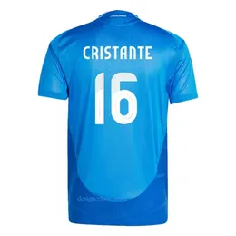 Camisetas secas de fit de tracksuit de mensagens italianas Scamacca imóvel chiesa futebol Raspadori Jorgnonho Barella Bastoni Maglia italiana seleção nacional