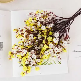 Dekoracyjne kwiaty wieńce 50 cm niemowlęta oddech sztuczne kwiaty plastikowe gipsophila DIY Bukiety kwiatowe aranżacje na ślub dom Casamento Decor