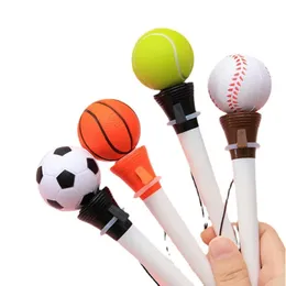 Ejection 18Cm Pen Wholesale Ballpoint Boxing Children Pens Christmas Gift Football Basketball Baseball Tennis Plastic Creative s