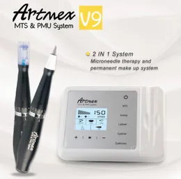 Artmex V9 Nowy model cyfrowy eye line lineeline MTS PMU Professional Professional Professional Makeup Tattoo Machine Pen DHL1645491