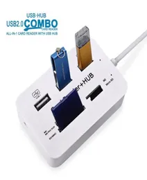 Micro USB Hub Combo 20 3 Ports Card Reader High Speed ​​Multi USB Splitter Hub USB Combo Allt i en för PC Computer8627409