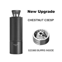 Timemore Chestnut C3S/C3ESPマニュアルコーヒーグラインダーは、すべての金属製のボディとアンチスリップデザインポータブルグラインダーS2C Burr内側240506をアップグレードしました