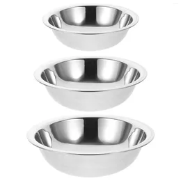 Tazze 3pcs frutta vegetale domestica che lava la cucina spessa in acciaio inossidabile multifunzione