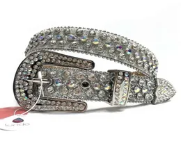 Luxo PU Leather Men Jean Belt craved Diamond Wtern Cowgirl Rhintone Digner Belts Famous Brand44477762359956
