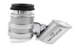 Mini microscópio portátil ajustável com 2 Microscópio de Mini Menífre LED com Função de Verificação de Notas Mini Microscópio Fast 4321551