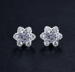 Sterling Silver S925 2CT Moissanite Diamond Earring Koś