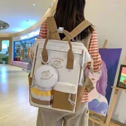 Backpack Lovely Korean Style Lolita Girl High-capacity Backpacks School Multiple Pockets Kawaii BookBags Laptop Bags Mochilas