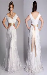 Plus size 2019 A Line Wedding Dresses Off spalla con cerniera con cerniera Applique Applique Lunghezza Long Vintage Long Country Bridal9681287