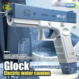 サンドプレイウォーターファンガンおもちゃHuiqibao M1911 Glock Electric Automatic Outdoor Beach Children Boys Gifts 230718 Q2404081のための大容量プール夏