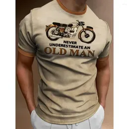 Męskie koszulki 3D Print Street Motor Krótkie rękawy Druki mody Designer Vintage Apparel T-shirts Graphic Motorcycle Offing Onking