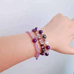 Bangle Body-Purifying Amethyst Bracelet for Weight Loss Yoga and Meditation - Healing Stone Jewelry for Women and Men