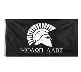 3x5fts 90cmx150cm grekiska Spartan Molon Labe -flagga Kom och ta den direkt fabrik8823039