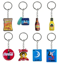 Keychains Bancos de garrafa mexicana Kichain para mochilas Keyring Mochilas bolsas escolares de bolsas escolares adequadas Favorias de Key Chain G otros