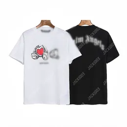 Palm Pa 24ss Letni litera drukowana zerwana ścięcie logo niedźwiedź t -shirt chłopak prezent luźne hopowe hip -hop unisex krótkie tuleżki w stylu TEES Anioły 2151 Goo