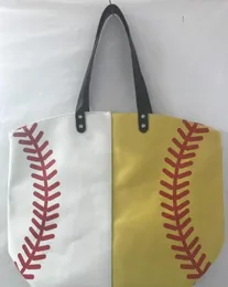 2021 Canvas Outdoor Beach Sport Halb Baseball Halbbaseball -Baseball -Fußball Shouder Bags Mädchen Volleyball Totes Aufbewahrungstag4802674