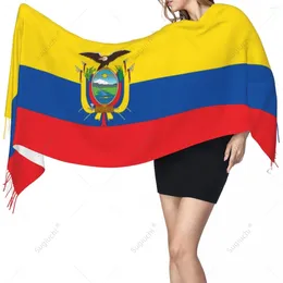 Sciarpe bandiera Ecuador ecuadoriana sciarpa pashmina a scialle caldo avvolgente hijab primavera inverno multifunzione unisex