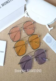 Mode übergroße Sonnenbrille Frauen Marke Designer Woogie Frog Mirror Sun Gläses Nachtsicht Shades Butterfly Eyewear4452689