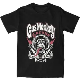 T-shirt maschile Monkey Garage T-shirt coppia Stampa arte animale retrò 100% T-shirt in cotone estate T-shirt hip hop hip hop a buon mercato grande topl2405