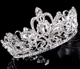 2021 Pageant Quinceanera Wedding Crowns For Women Bling Rhinestone Beading Hair Jewelry Bridal Headpieces Tiaras Party Gowns8287548