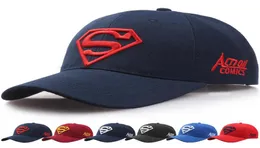 Primavera e autunno New Style Hun Shade Hat Hat Men and Women Superman Baseball Cap Fashion Golf Cap3469076