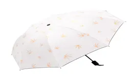 2019 New Wind Resistant Folding Umbrella Men Women Luxury Romantic Cherry blossoms Big Windproof Umbrellas Black Coating 8Ribs Par4020350