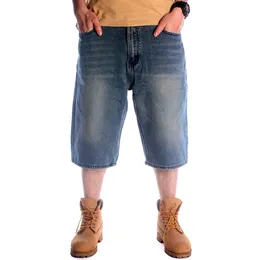 Blue Jeans Shorts masculinos de tamanhos de alta qualidade masculinos