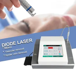 2 em 1 Medical 30W Big Power 980nm Diodo a laser Spranha Remoção Máquina de remoção da perna facial profissional Varicose Varicose Dispositivo de tratamento vascular