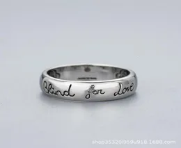 Ring Two G santique Thai sier blind for love silver jewelry044364112439427