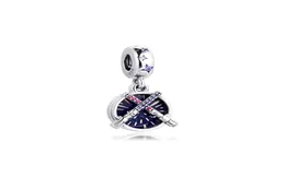 Продажа 925 стерлинговой серебряной звезды Blue Dangle Charms Beads Fit Original Bracelet Collects Charm Bead Penent для ювелирных изделий DIY 75925685