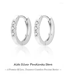 Hoopörhängen Aide Authentic Dcolor 02 Carat Moissanite Diamond Classic Ear Ring 925 Sterling Silver Women39s Pendientes Plat5522419