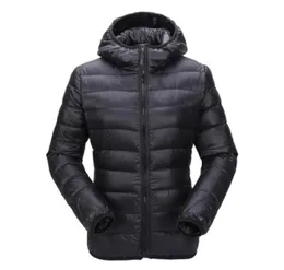 QNPQYX New Women Ultra Light Down Jacket Hooded Winter Coat Slim Fit Solid Zipper Overcoat Autumn Winter Women Parka Jacket Outwea9538279