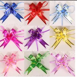 Party Decoration 20/50Pcs Pull Flower Bowknot Wedding Birthday For Gift Wrapping Packaging Ribbons Bows Supplies