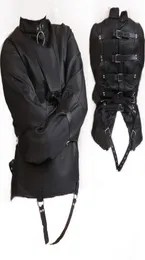 Female Sofe Pu Leather Adjustable Bound Bondage Straitjacket Coat For Women Erotic Body Harness Fetish Cosplay Adult BDSM Sex Game2924249