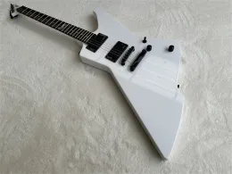 Gitarr esnakebyte elektrisk gitarr aktiva pickups vit färg fast kropp rostråk fingerbräda hög kvalitet gitarra gratis frakt