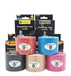 5CM5M NOWOŚĆ Ulepszone Pre -Cut Tape Elastic Roll Sport Kneepad Wewnętrzny bawełniany klej kinesiologiczny Patch11507522