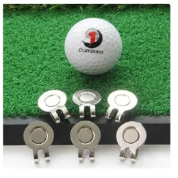 СПИД 10 шт. Магнитный гольф -мяч маркер гольф -шапки Clip Ball Acting Marker Professional Golf Aids Aids Golf Hat Ball Marker 2 Тип