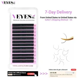 False Eyelashes Veyes Inc. 개인 속눈썹 확장 인공 세이블 매트 속눈썹 8-20mm Veyelash Professional Classic Natural Eyelash Wholesale D240508