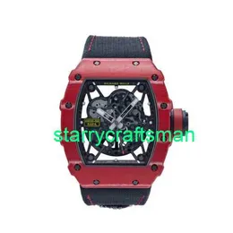 RM Orologi di lusso Mulini di orologi meccanici RM35-02 Rafael NADAL AUTOMATICO ROSSO ROSSO TPT TPT MEN'SERVO STGY STGY