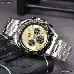 Designer Tag Heur Watch Chronograph Watch Stainless Steel Men Luxury Designer Automatic Quartz Tag Watch Mens Auto 6 Hands Watches Wristwatch Watch Mens 852