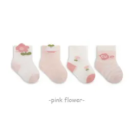 Kindersocken 4 Paare viel Milancel Neue Sommer Kinder süße Socken Baby dünn Style Mesh atmungsaktiv