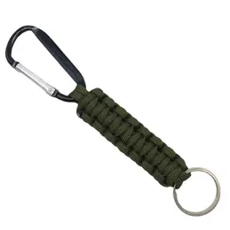 Odtoor de sobrevivência de emergência Keychain Backpack Backpack Anel de pára -quedas Cordão de fivela do gancho Paracord Ferramenta de chaveiro