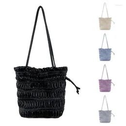 Bolsas de cosméticos Moda Saco de cordas casuais de inverno para a axil de ombro de bolsa feminina