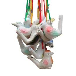 Shape Bird Children Novelty Cerâmica Itens de água Ocarina Chirps Bathtime Toys Gift Craft With