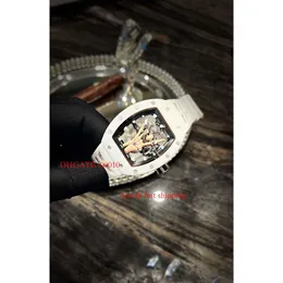 デザイナーTourbillon Limited SuperClone Transparent Mechanical Skeleto Fully RM66 Mens Watches Watch Flywheel Movem Dial Watchba Devils Watch Edition 9402