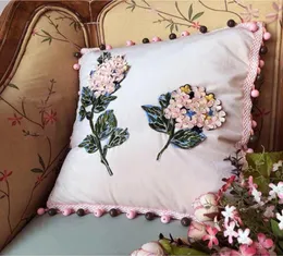 Luxury designer embroidery pillow cushion 4545cm Home and car decoration creative Christmas gift Home Textiles new arrive9675051