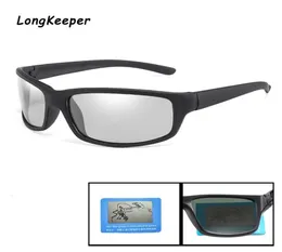 Longkeeper 2021 Brand Square Pochromic Sonnenbrille Männer polarisierte Brille Retro Frauen Sonnenbrillen fahren schwarze UV400 Gafas DE1869006